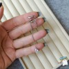Сережка кафф Змія Xuping TTM Stainless Steel Без проколу колір срібло. Праве вушко